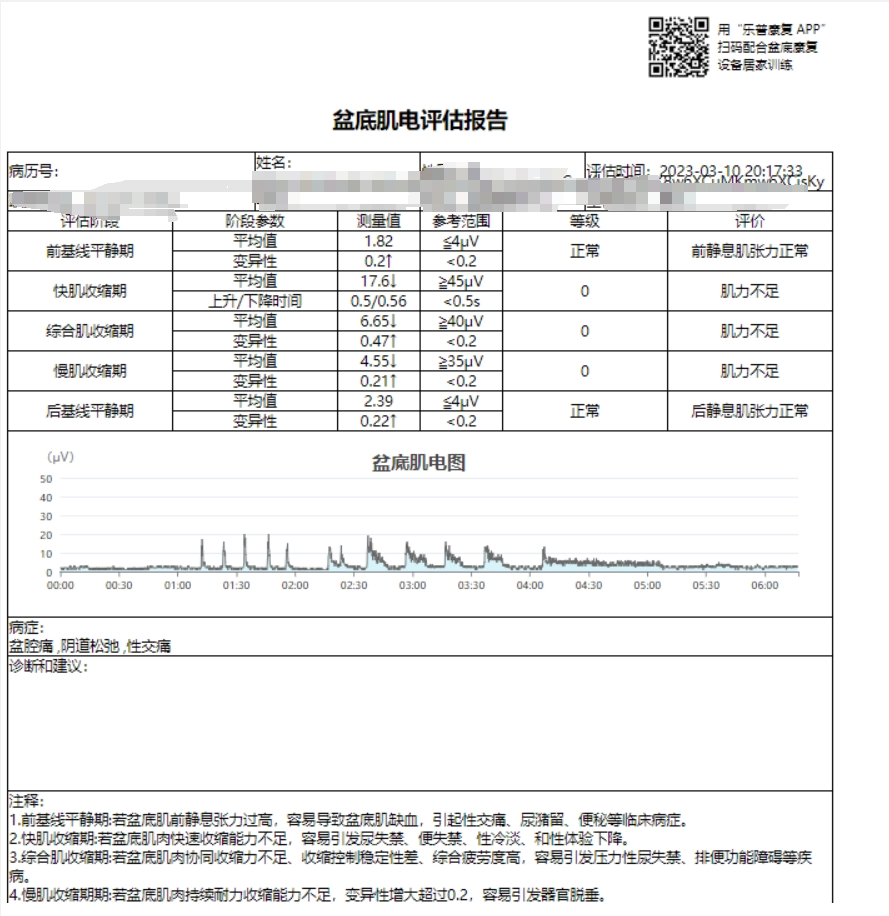 远程居家盆底康复-治疗前